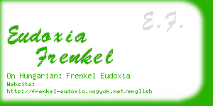 eudoxia frenkel business card